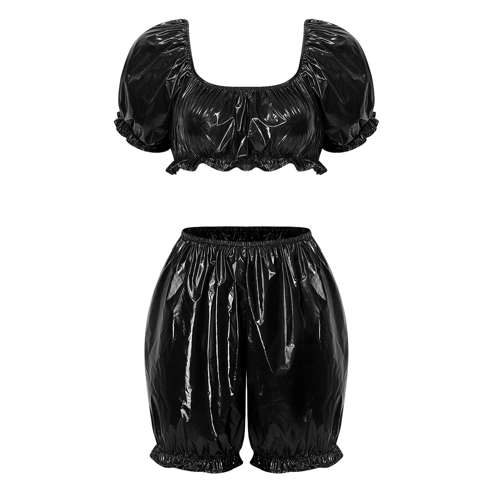 Swimwear - Damskie stroje klubowe z imitacji mokrej