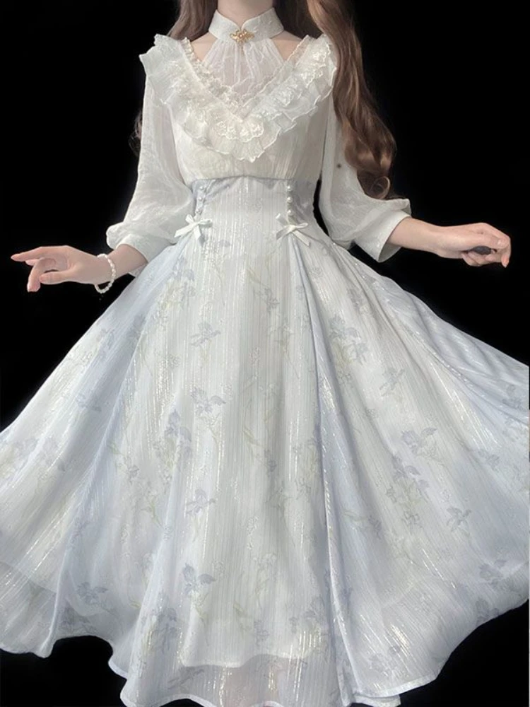Damska sukienka w kwiaty w sty – French Vintage Floral Midi Dress recenzja i cena
