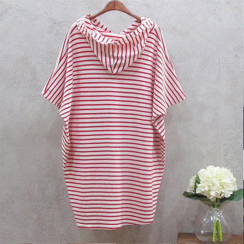 Letnia, luźna sukienka w stylu – Korean Style A Line Shirt Dress recenzja i cena