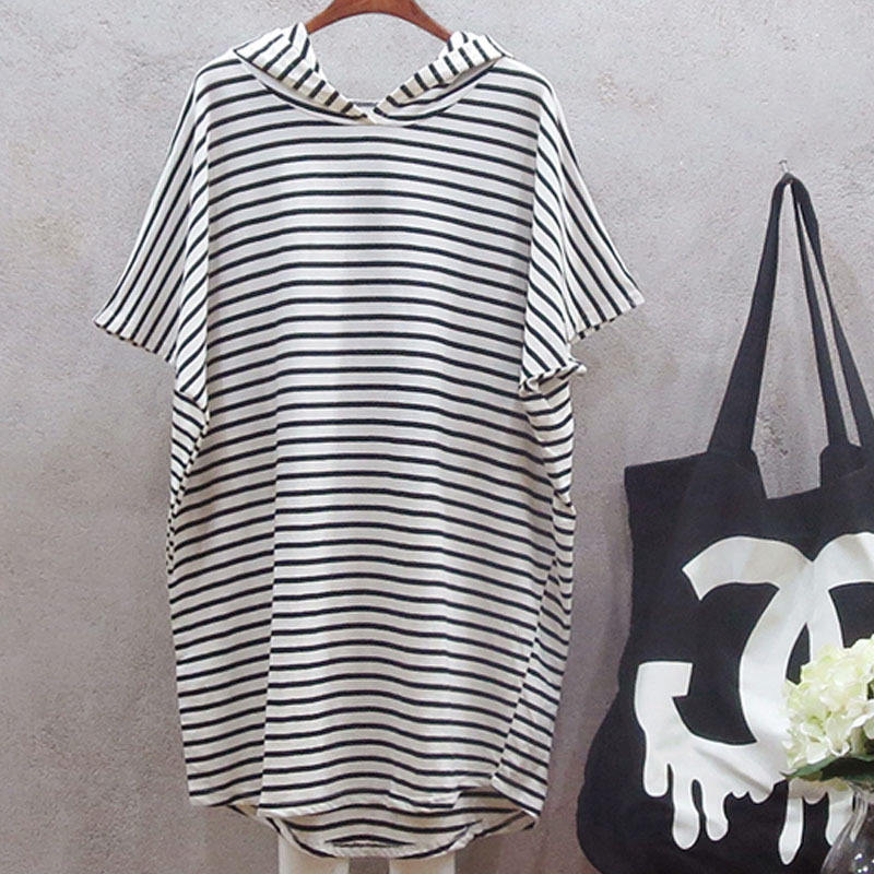 Letnia, luźna sukienka w stylu – Korean Style A Line Shirt Dress recenzja i cena