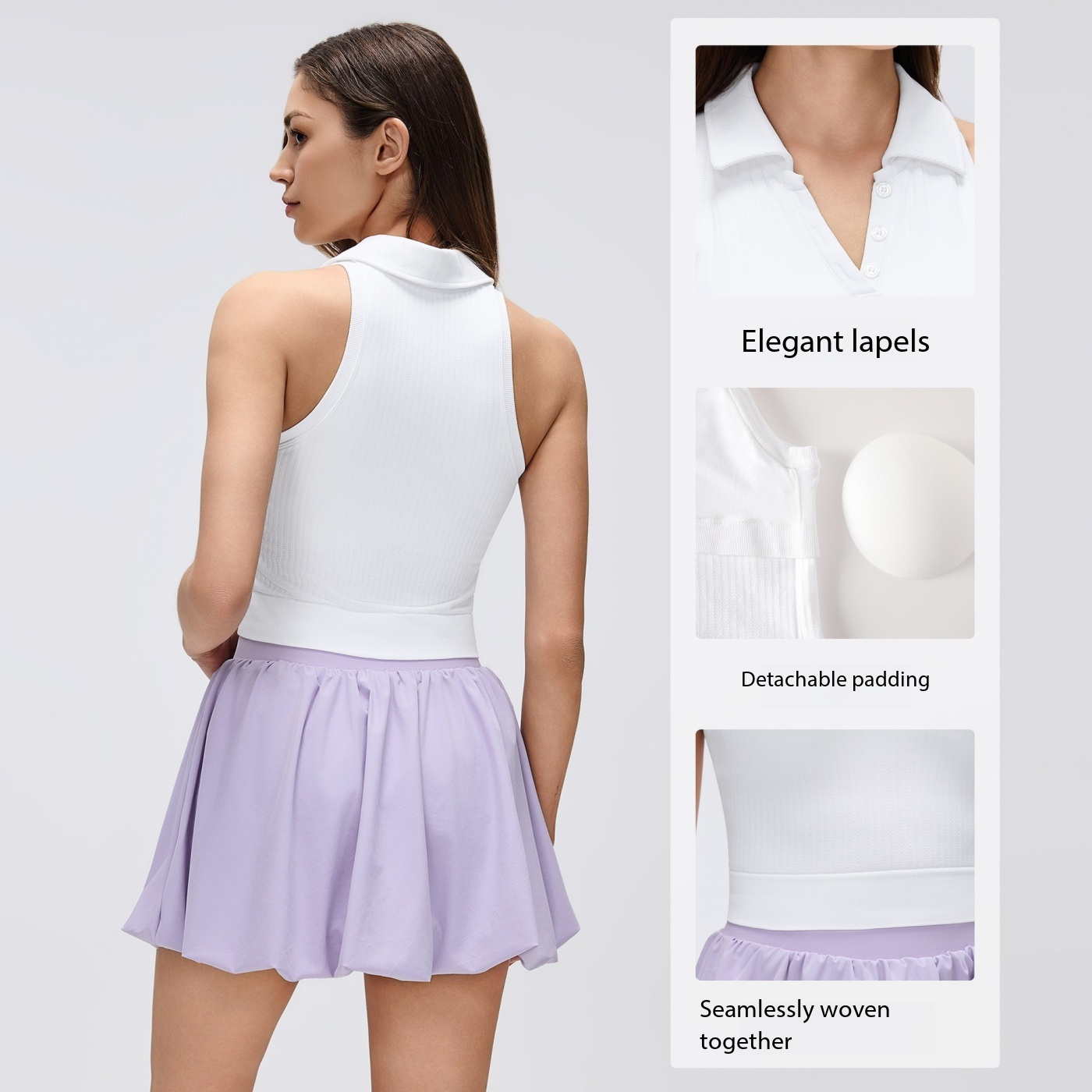 Damski prążkowany top sportowy – Seamless Ribbed Workout Tank Top recenzja i cena