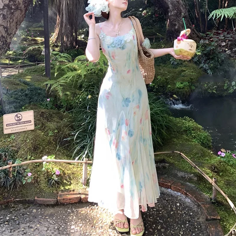 Urocza, słodka sukienka midi w – French Vintage Floral Midi Dress recenzja i cena
