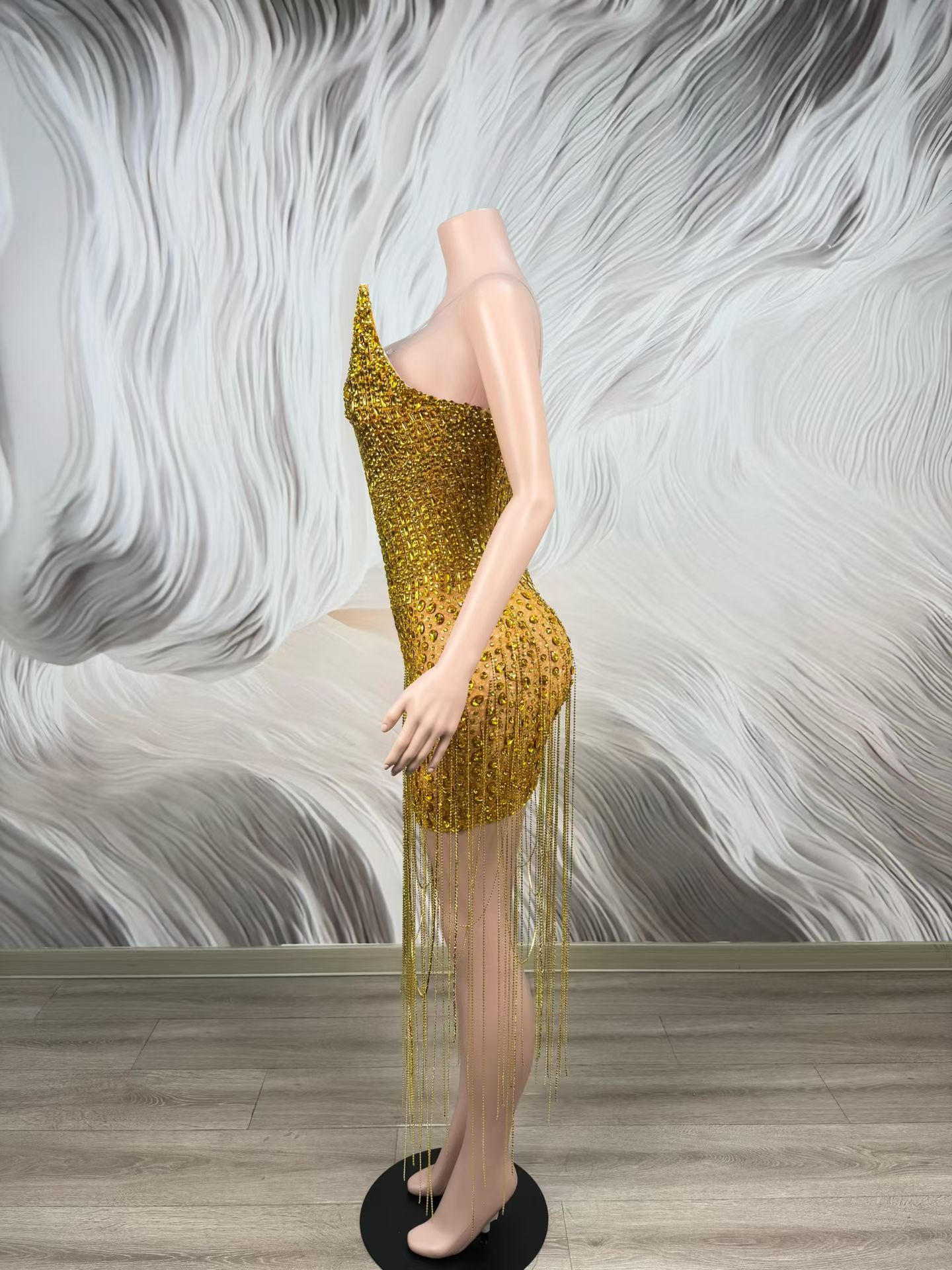 Sukienka koktajlowa na urodzin – Sparkly Rhinestone Club Party Dress recenzja i cena